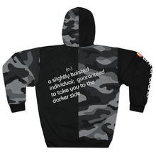 Load image into Gallery viewer, tint'er - Black/Camo Hoodie
