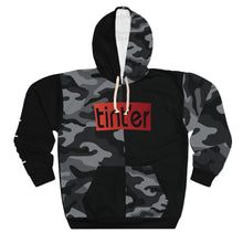 Load image into Gallery viewer, tint'er - Black/Camo Hoodie