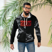 Load image into Gallery viewer, tint&#39;er - Black/Camo Hoodie
