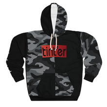 Load image into Gallery viewer, tint&#39;er - Black/Camo Hoodie

